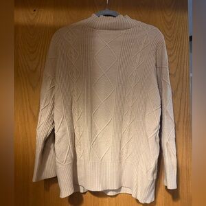 Philosophy Cream Textured Knit Sweater